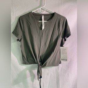 Lululemon Army Green wrap top